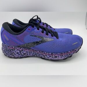 Brooks Ghost 14 Limited Edition Purple Cheetah Women’s size 8 Shoes